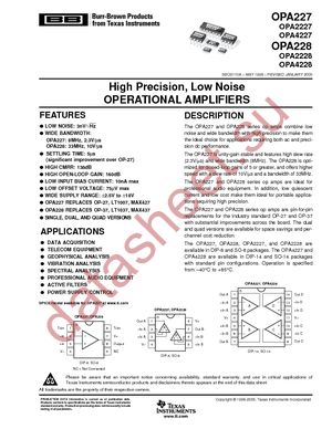 OPA2228PA datasheet  